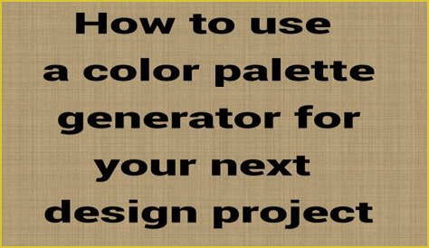 The Perfect Palette For Your Next Project